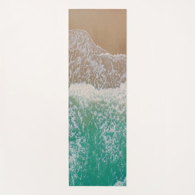 Yoga mat Ocean shoreline beach mat (Front)