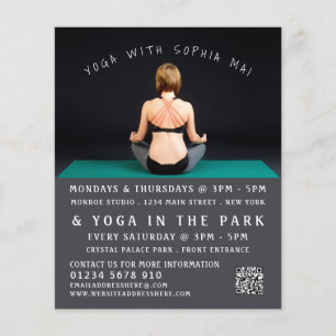 Yoga Mat, Yoga Class Advertising Flyer