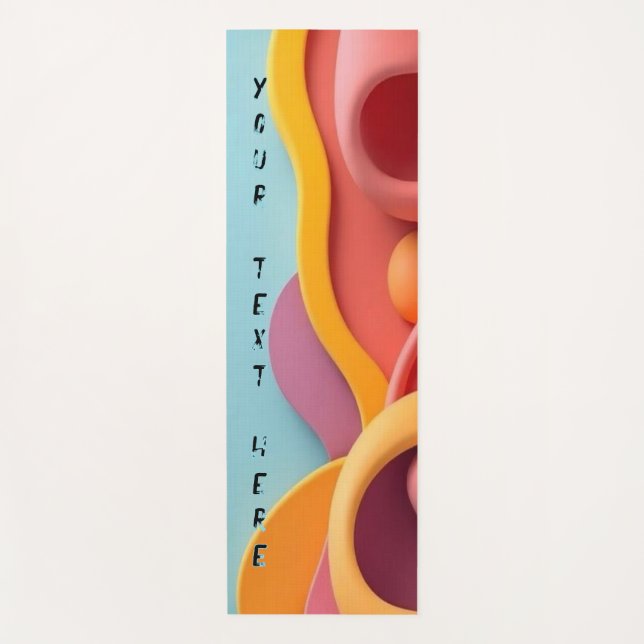 Yoga mats fitness gear custom text (Front)