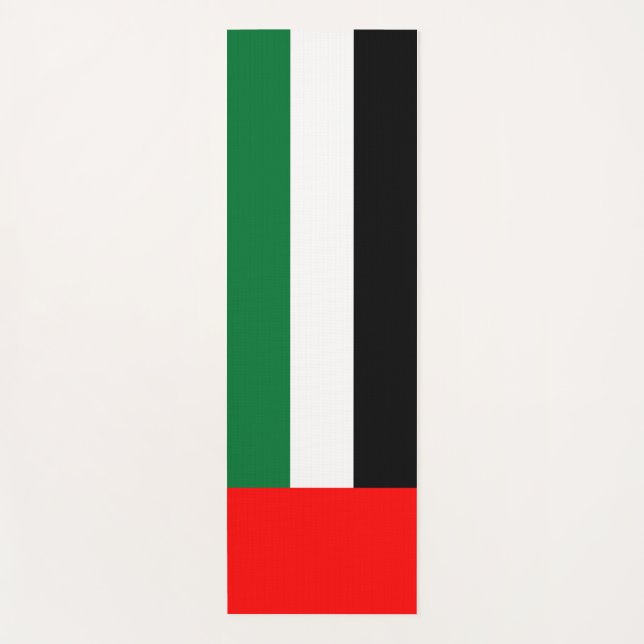 Yoga Mats with flag of UAE (Front)