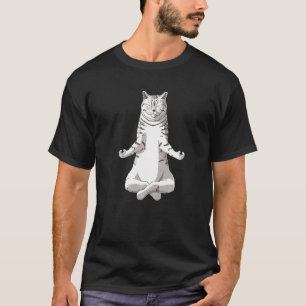 Yoga Meditation British Shorthair Cat T-Shirt
