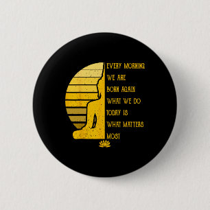 Yoga Meditation Buddha Gift Yoga Teacher 6 Cm Round Badge