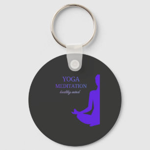  Yoga & Meditation for a Healthy Mind Key Ring