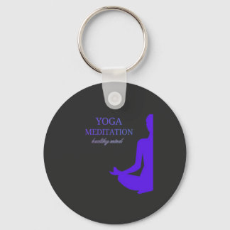 Yoga & Meditation for a Healthy Mind Key Ring