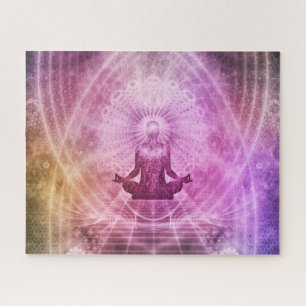 YOGA MEDITATION IN LOTUS POSITION JIGSAW PUZZLE
