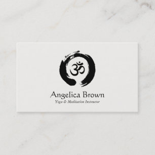 Yoga & Meditation Instructor Business Card