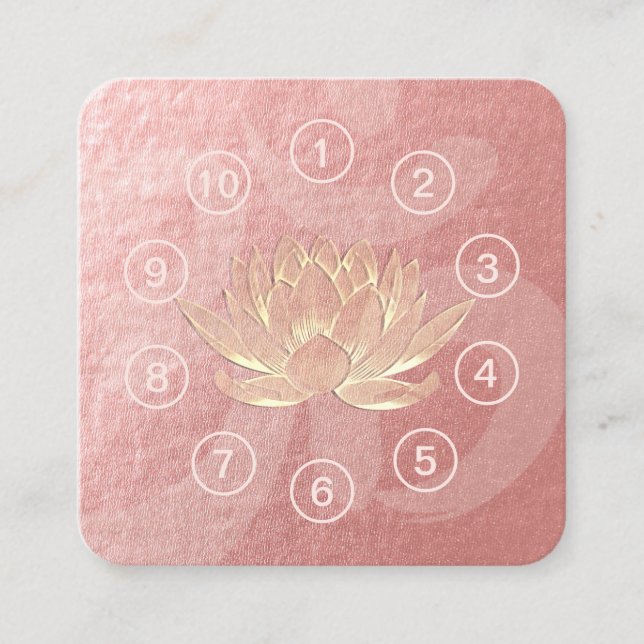 Yoga Meditation Instructor Class Pass Loyalty Card (Front)