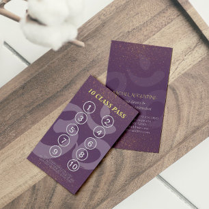 Yoga Meditation Instructor Class Pass Loyalty Card