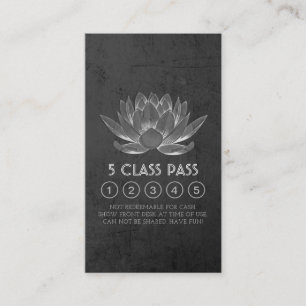 Yoga Meditation Instructor Class Pass Loyalty Card