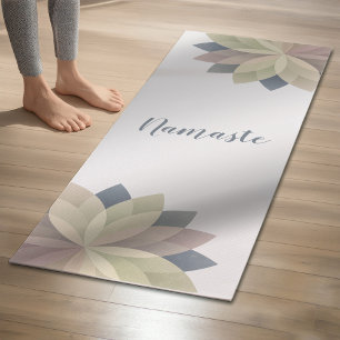 Yoga Meditation Instructor Colourful Lotus Mandala Mat