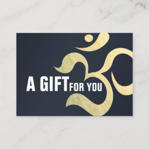 Yoga Meditation Instructor Gift Certificate OM