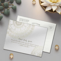 Yoga Meditation Instructor Gold Mandala Flowers