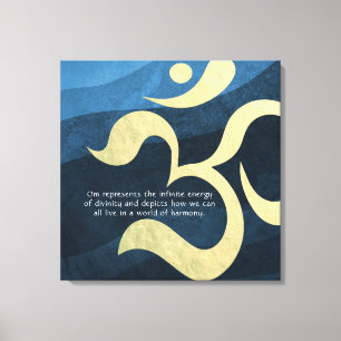 Yoga Meditation Instructor Life Coach OM Quotes Ca Canvas Print