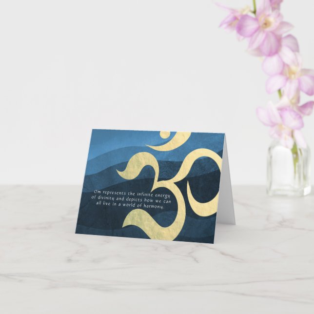 Yoga Meditation Instructor Life Coach OM Quotes Ca Card (Orchid)