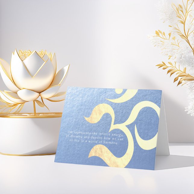 Yoga Meditation Instructor Life Coach OM Quotes Card (Creator Uploaded)