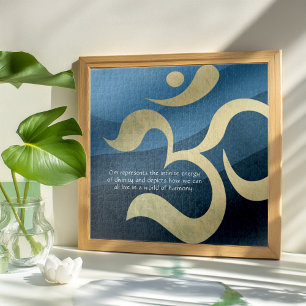 Yoga Meditation Instructor Life Coach OM Quotes Ji Jigsaw Puzzle