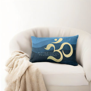 Yoga Meditation Instructor Life Coach OM Quotes Lu Lumbar Cushion