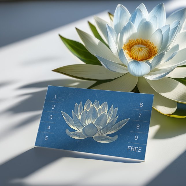 YOGA Meditation Instructor Loyalty Punch Lotus Card (Creator Uploaded)