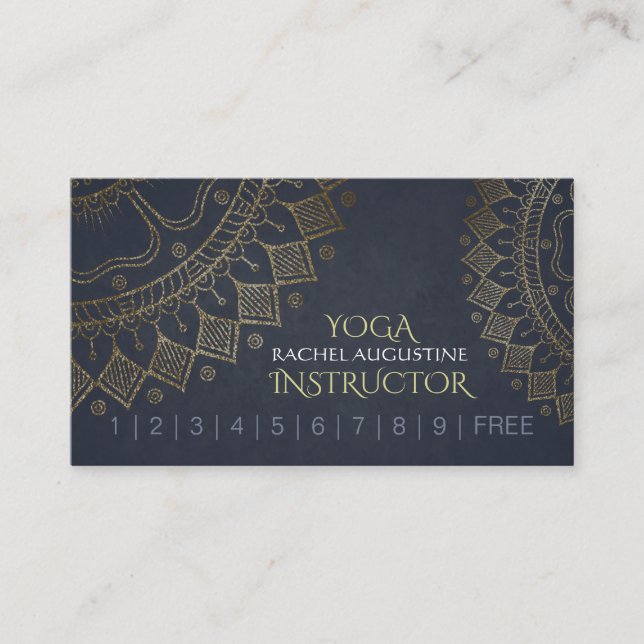 YOGA Meditation Instructor Loyalty Punch Mandala (Front)