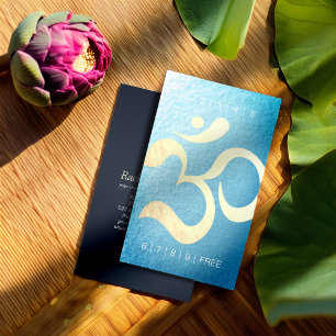 Yoga Meditation Instructor Loyalty Punch Om Symbol Card