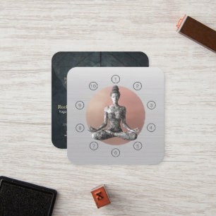 Yoga Meditation Instructor Reiki Master Class Pass Loyalty Card