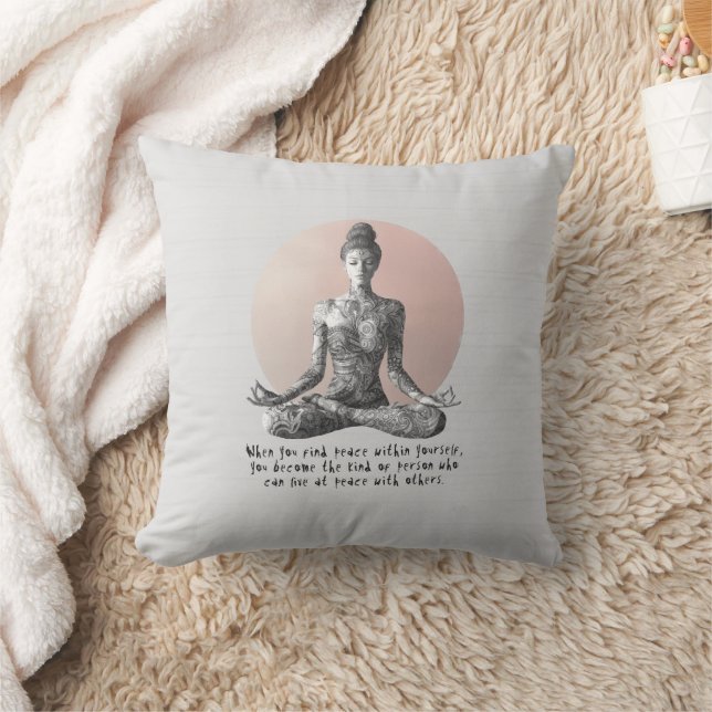 Yoga Meditation Instructor Reiki Master Lotus Pose Cushion (Blanket)