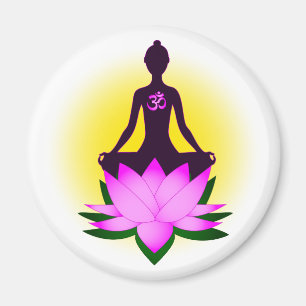 Yoga meditation magnet