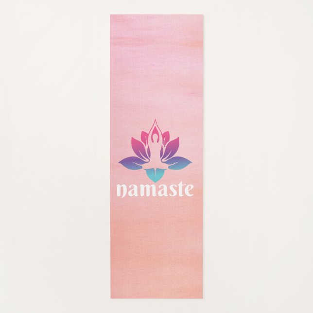 Yoga Meditation Mat for Women with Mandala Quote (Front)