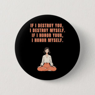 Yoga Meditation Positive Thinking Quotes Sticker 6 Cm Round Badge