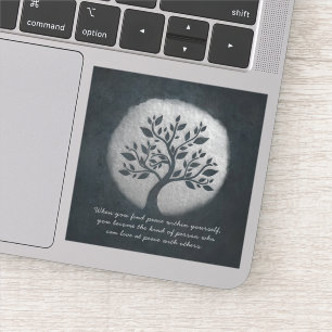 Yoga Meditation Reiki Instructor Silver Tree Quote