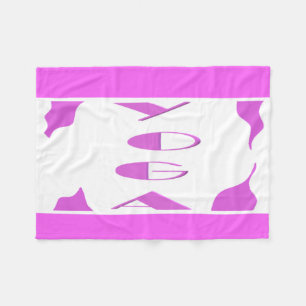 Yoga meditation relaxation pale purple white yoga fleece blanket