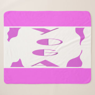 Yoga meditation relaxation pale purple white yoga sherpa blanket
