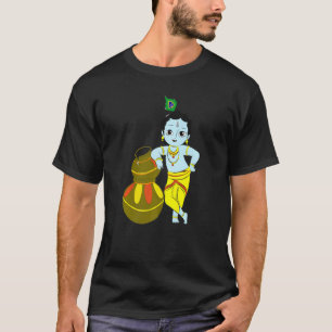 Yoga Meditation Spiritual Hindu God Krishna T-Shirt