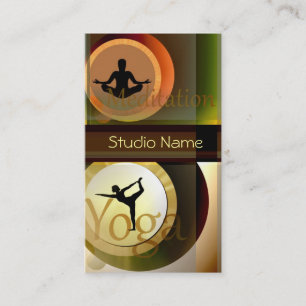 Yoga Meditation studio buisness card