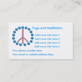 Yoga Meditation Tranquillity Business Card