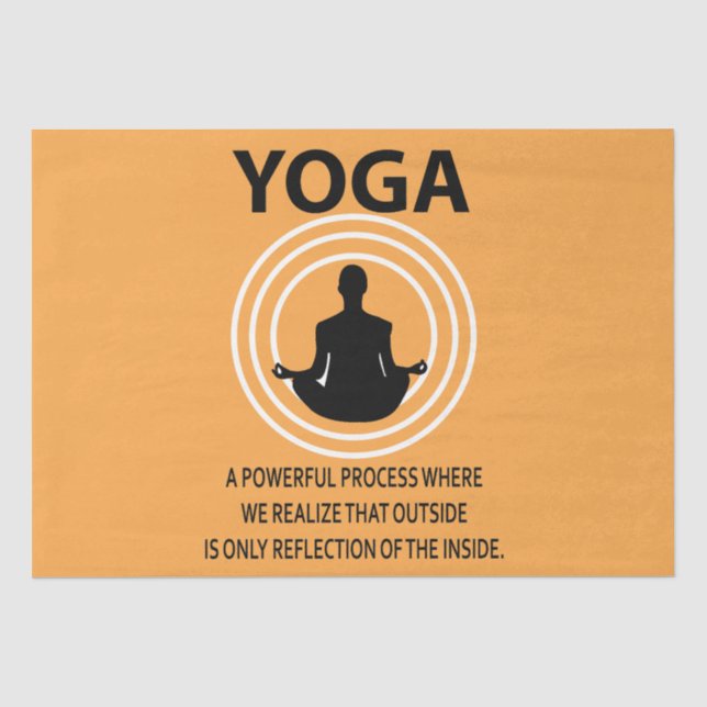 Yoga Meditation Yoga Tissue Paper (Front)