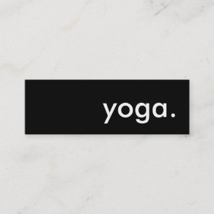 yoga. mini business card