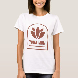 Yoga mom mother lotus flower boho aesthetic T-Shirt
