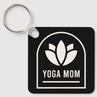 Yoga mom yogi mother key ring