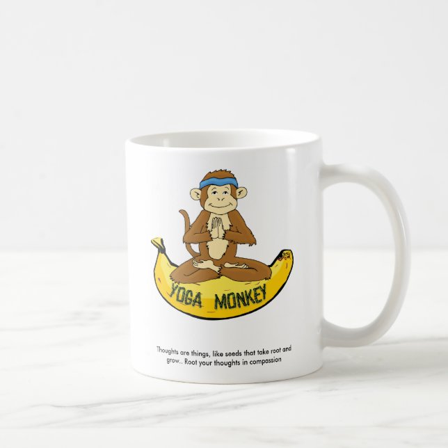 Yoga Monkey Coffee Mug (Right)