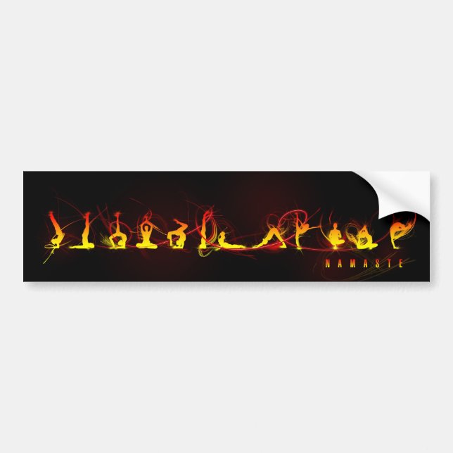 Yoga move bumper sticker (Front)
