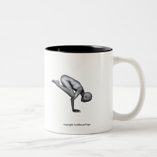 Yoga Mug - Crane (Crow) Pose (Right)