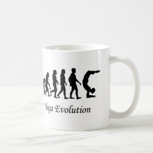 Yoga mug "Yoga Evolution" humour
