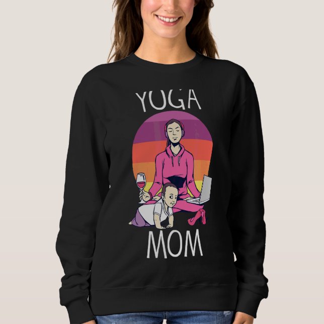 Yoga Mum 1 Sweatshirt (Front)