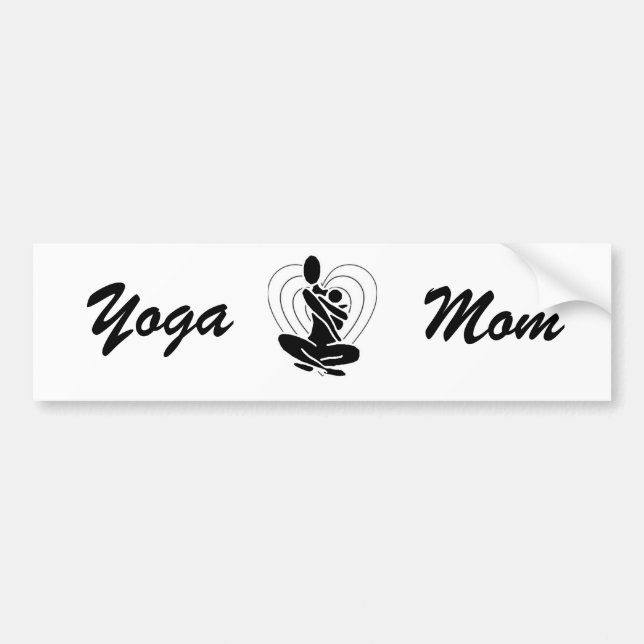 Yoga Mum bumper sticker (Front)