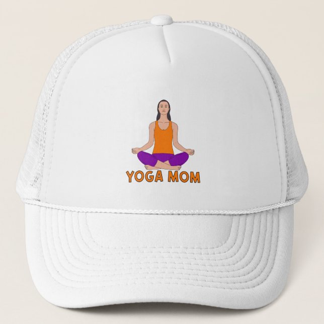 Yoga Mum Trucker Hat (Front)