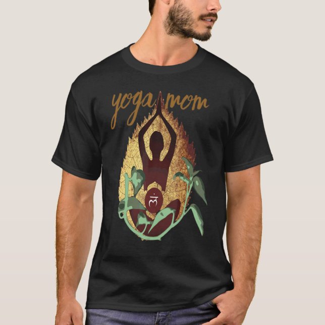 Yoga Mum Yoga Meditation Fitness Zen Poses Yoga Lo T-Shirt (Front)
