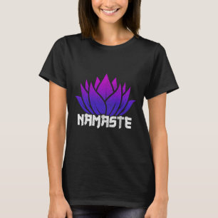 Yoga Namaste Buddha Lotus Flower Buddhism Yogi Bud T-Shirt