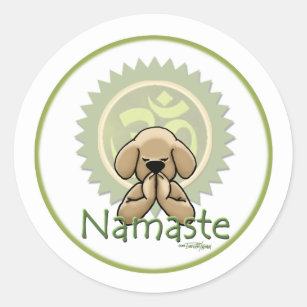 Yoga - Namaste Classic Round Sticker