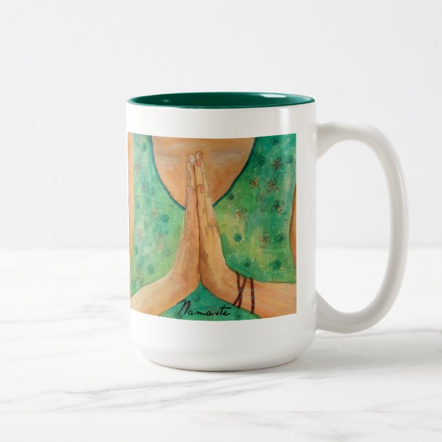 Yoga Namaste coffee tea mug (Right)